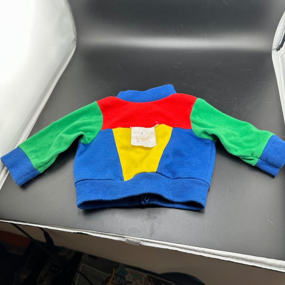 Vtg 1980s Fisher Price Color Forms color block doll shirt fits Cabbage Patch Kid